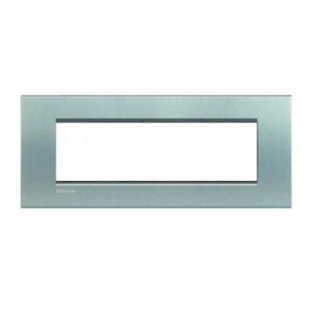 Placa ornament 7 module Argintiu Bticino Living Light